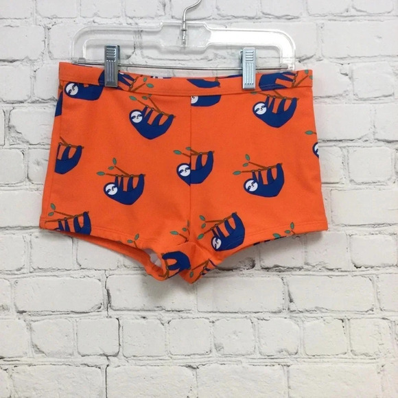 Hanna Andersson Boys Sloth Swim Shorts size 10 - Picture 1 of 4